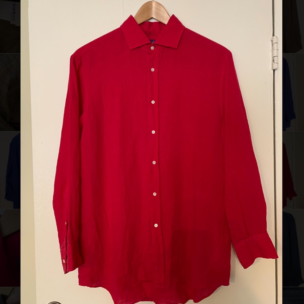 Men’s purple label button down shirt